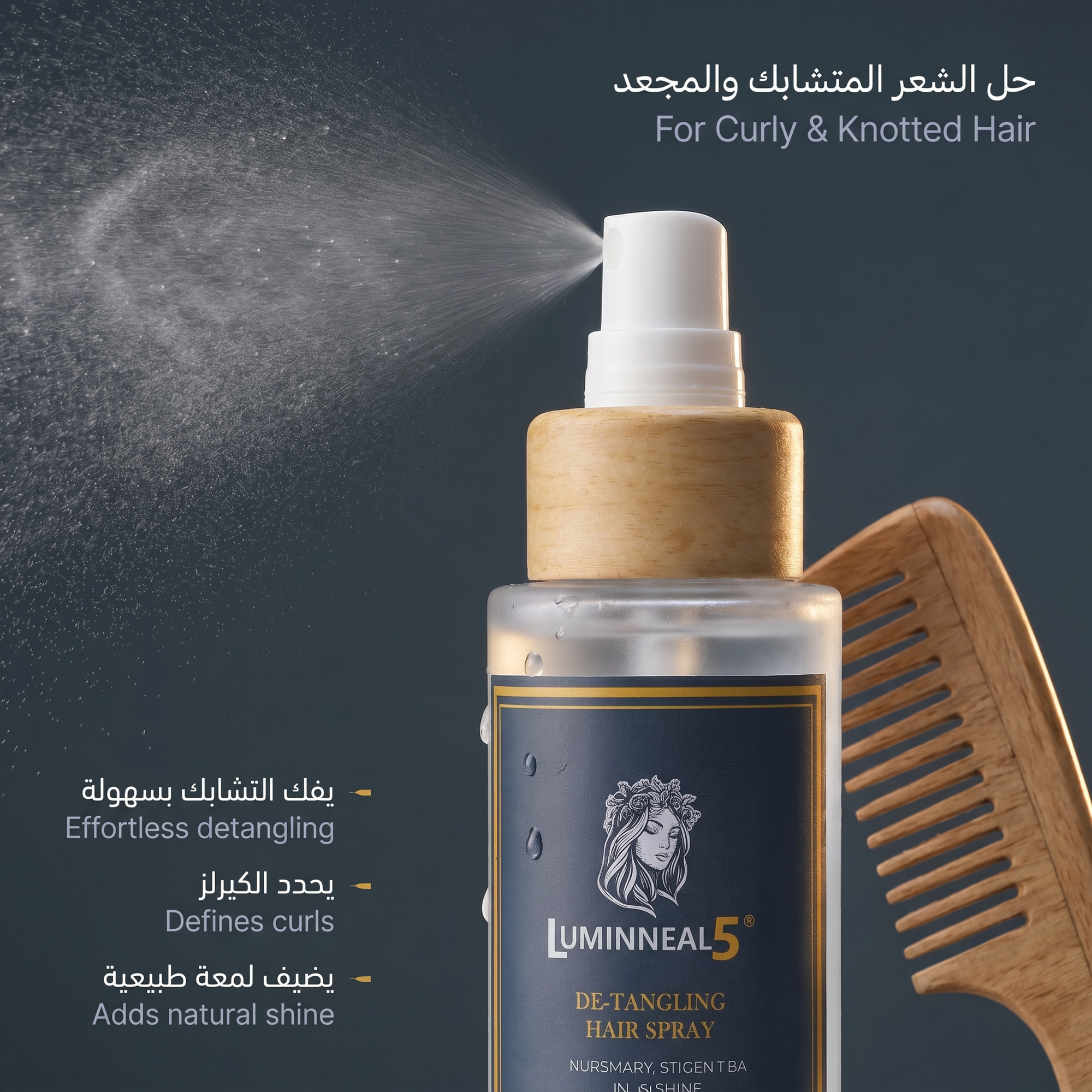 Luminneal5® De-Tangling hair Spray