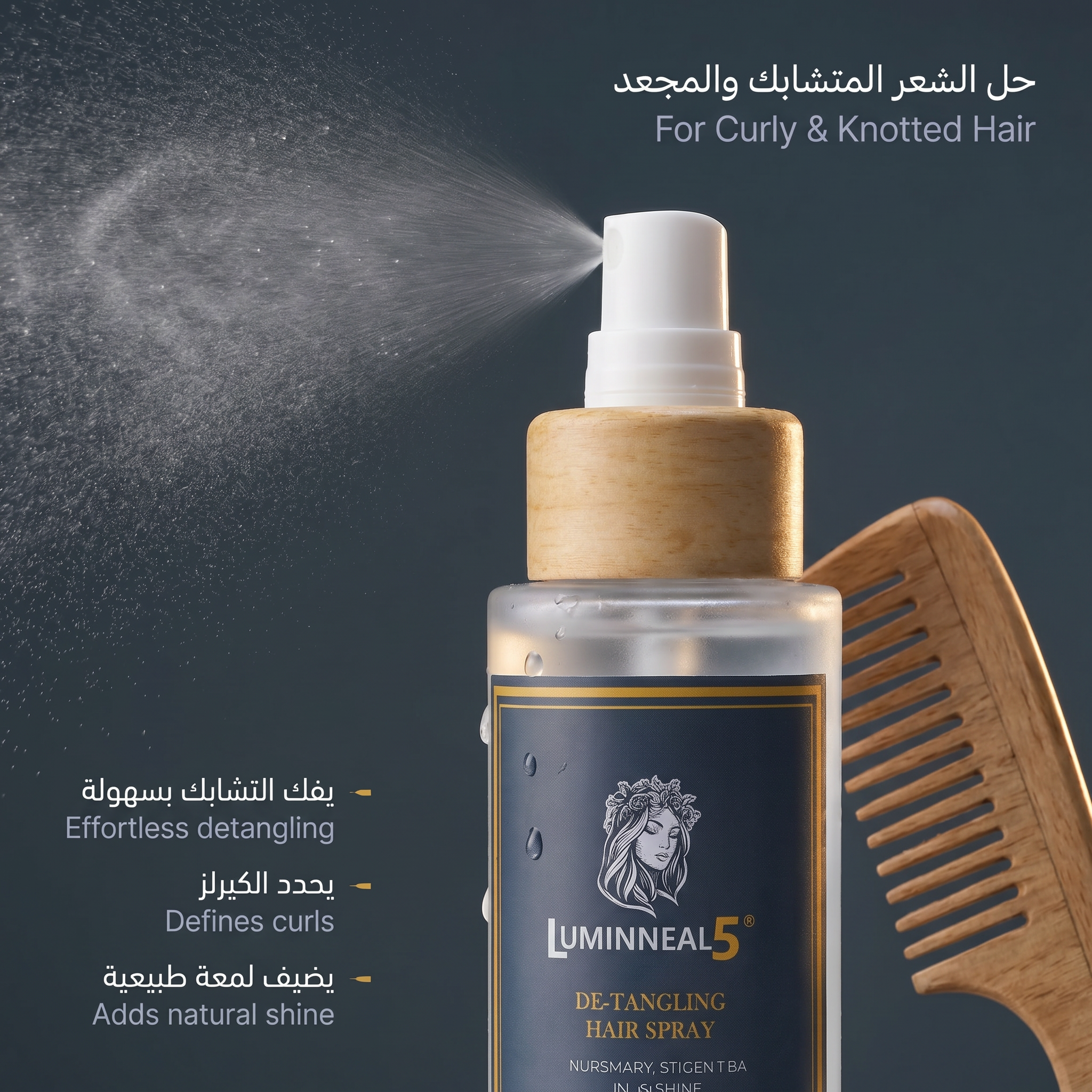 Luminneal5® De-Tangling hair Spray