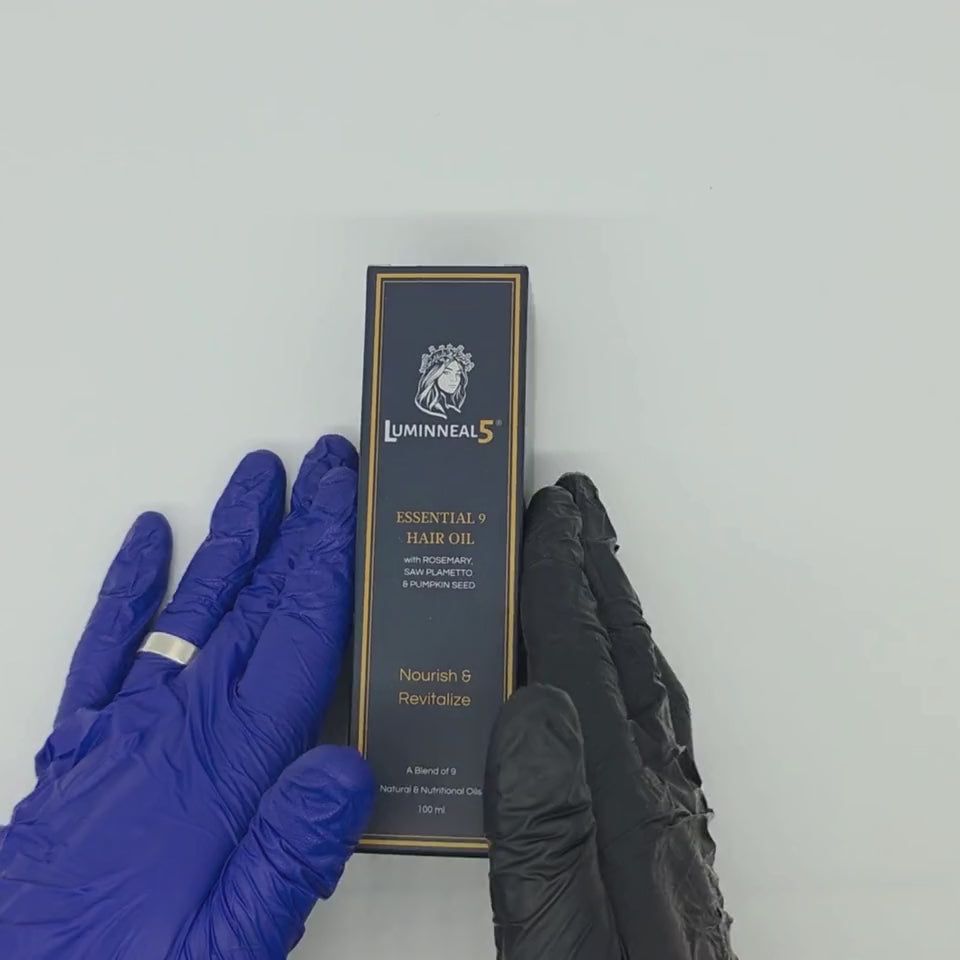 LUMINNEAL5 ESSENTIAL 9 HAIR OIL UNBOXING
